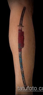 Фото тату клинок оружие — пример рисунка — 27052017 — пример — 013 Tattoo blade weapo