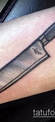 Фото тату клинок оружие — пример рисунка — 27052017 — пример — 021 Tattoo blade weapo