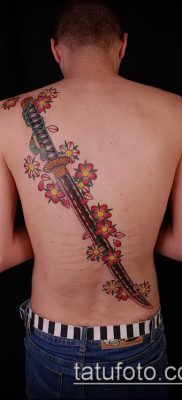 Фото тату клинок оружие — пример рисунка — 27052017 — пример — 023 Tattoo blade weapo