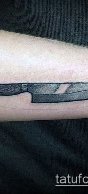 Фото тату клинок оружие — пример рисунка — 27052017 — пример — 054 Tattoo blade weapo
