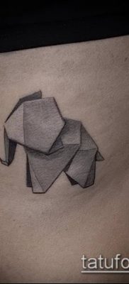 Фото тату оригами (Tattoo origami example) (значение) — пример рисунка — 013 tatufoto.com