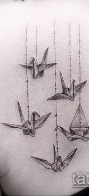 Фото тату оригами (Tattoo origami example) (значение) — пример рисунка — 018 tatufoto.com