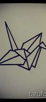 Фото тату оригами (Tattoo origami example) (значение) — пример рисунка — 049 tatufoto.com