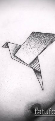 Фото тату оригами (Tattoo origami example) (значение) — пример рисунка — 061 tatufoto.com