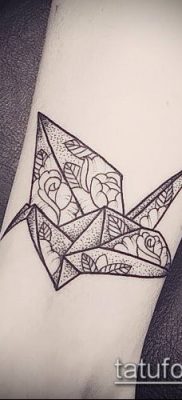 Фото тату оригами (Tattoo origami example) (значение) — пример рисунка — 086 tatufoto.com