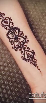 Фото уход за менди (tattoo of henna) (значение) — пример рисунка — 001 tatufoto.com
