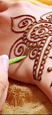 Фото уход за менди (tattoo of henna) (значение) — пример рисунка — 003 tatufoto.com