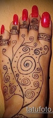 Фото уход за менди (tattoo of henna) (значение) — пример рисунка — 006 tatufoto.com