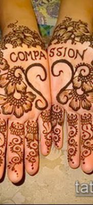 Фото уход за менди (tattoo of henna) (значение) — пример рисунка — 009 tatufoto.com