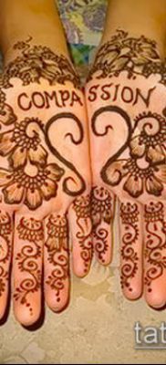 Фото уход за менди (tattoo of henna) (значение) — пример рисунка — 009 tatufoto.com