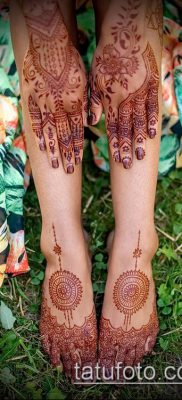 Фото уход за менди (tattoo of henna) (значение) — пример рисунка — 015 tatufoto.com