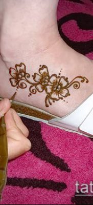 Фото уход за менди (tattoo of henna) (значение) — пример рисунка — 016 tatufoto.com