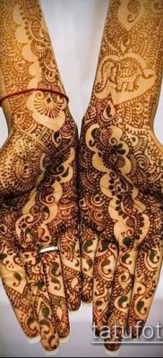 Фото уход за менди (tattoo of henna) (значение) — пример рисунка — 018 tatufoto.com
