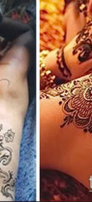 Фото уход за менди (tattoo of henna) (значение) — пример рисунка — 024 tatufoto.com