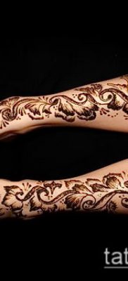 Фото уход за менди (tattoo of henna) (значение) — пример рисунка — 025 tatufoto.com