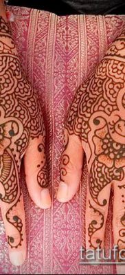 Фото уход за менди (tattoo of henna) (значение) — пример рисунка — 027 tatufoto.com