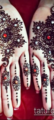 Фото уход за менди (tattoo of henna) (значение) — пример рисунка — 030 tatufoto.com