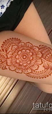 Фото уход за менди (tattoo of henna) (значение) — пример рисунка — 034 tatufoto.com