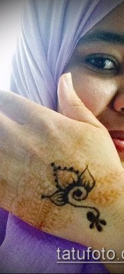 Фото уход за менди (tattoo of henna) (значение) — пример рисунка — 042 tatufoto.com
