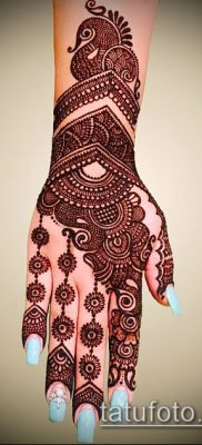 Фото уход за менди (tattoo of henna) (значение) — пример рисунка — 045 tatufoto.com