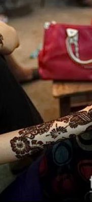 Фото уход за менди (tattoo of henna) (значение) — пример рисунка — 049 tatufoto.com