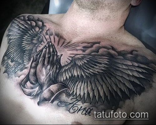 тату руки молящегося с крестом 1 - tatufotocom тату руки молящегося с крестом 1 - tatufotocom