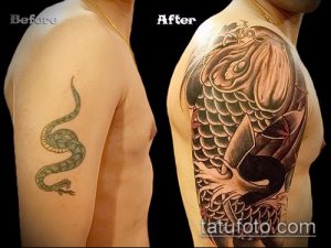 Фото Исправление и перекрытие старых тату - 12062017 - пример - 130 tattoo cover up