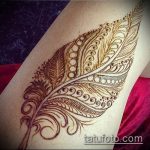 Фото Мехенди перо - 05062017 - пример - 001 Mehendi Feather