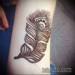 Фото Мехенди перо - 05062017 - пример - 012 Mehendi Feather
