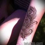 Фото Мехенди перо - 05062017 - пример - 014 Mehendi Feather