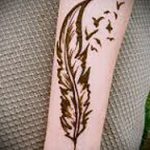Фото Мехенди перо - 05062017 - пример - 016 Mehendi Feather