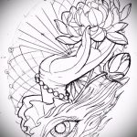 Фото Эскизы тату лотос - 19062017 - пример - 007 Sketches of tattoo lotus - tatufoto.com