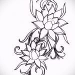 Фото Эскизы тату лотос - 19062017 - пример - 010 Sketches of tattoo lotus - tatufoto.com
