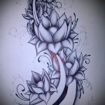 Фото Эскизы тату лотос - 19062017 - пример - 017 Sketches of tattoo lotus - tatufoto.com