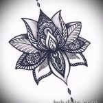 Фото Эскизы тату лотос - 19062017 - пример - 019 Sketches of tattoo lotus - tatufoto.com