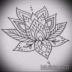 Фото Эскизы тату лотос - 19062017 - пример - 022 Sketches of tattoo lotus - tatufoto.com