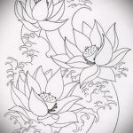 Фото Эскизы тату лотос - 19062017 - пример - 023 Sketches of tattoo lotus - tatufoto.com