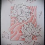 Фото Эскизы тату лотос - 19062017 - пример - 028 Sketches of tattoo lotus - tatufoto.com