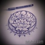 Фото Эскизы тату лотос - 19062017 - пример - 035 Sketches of tattoo lotus - tatufoto.com