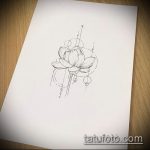 Фото Эскизы тату лотос - 19062017 - пример - 036 Sketches of tattoo lotus - tatufoto.com