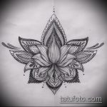 Фото Эскизы тату лотос - 19062017 - пример - 044 Sketches of tattoo lotus - tatufoto.com