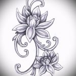 Фото Эскизы тату лотос - 19062017 - пример - 045 Sketches of tattoo lotus - tatufoto.com