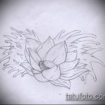 Фото Эскизы тату лотос - 19062017 - пример - 056 Sketches of tattoo lotus - tatufoto.com