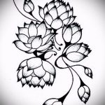 Фото Эскизы тату лотос - 19062017 - пример - 057 Sketches of tattoo lotus - tatufoto.com