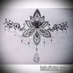 Фото Эскизы тату лотос - 19062017 - пример - 061 Sketches of tattoo lotus - tatufoto.com
