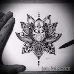 Фото Эскизы тату лотос - 19062017 - пример - 067 Sketches of tattoo lotus - tatufoto.com