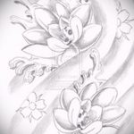 Фото Эскизы тату лотос - 19062017 - пример - 069 Sketches of tattoo lotus - tatufoto.com
