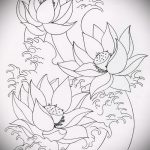 Фото Эскизы тату лотос - 19062017 - пример - 075 Sketches of tattoo lotus - tatufoto.com