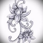 Фото Эскизы тату лотос - 19062017 - пример - 093 Sketches of tattoo lotus - tatufoto.com