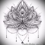 Фото Эскизы тату лотос - 19062017 - пример - 095 Sketches of tattoo lotus - tatufoto.com